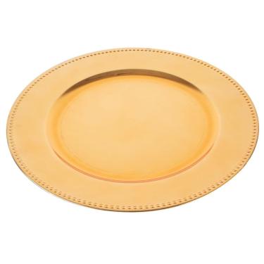 Imagem de Sousplat de Plástico Wolff Mesa 61024 Dourado - 33 cm