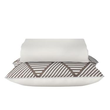 Imagem de Jogo de Cama Lençol Solteiro 100% Algodão 2pçs c/Elástico (branco)