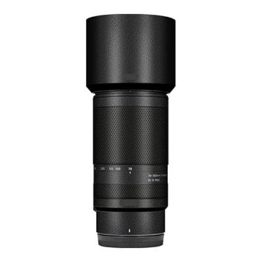 Imagem de Película para câmera Película protetora de lentes antirriscos para Tamron 70-300 mm F4.5-6.3 adequado para Nikon Mount 70 300 (couro preto)