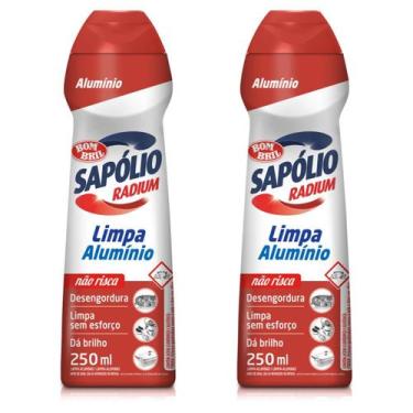Imagem de KIT 2 Limpa Alumínio Sapólio Radium Bombril 250 ml