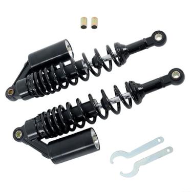 Imagem de labwork Amortecedores de 340 mm 340 mm Substituição universal para Honda Substituição para substituição Yamaha para Suzuki 150cc-750cc Dirt bike Gokart ATV motocicleta Quad Preto