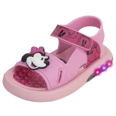 Imagem de Sandalia Infantil Menina Conforto Luz Led Disney