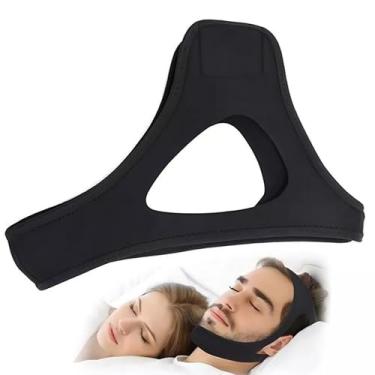 Imagem de Máscara Premium Anti Ronco, Faixa Ergonomica, Cinta Madibular Anatomica Ajustável para Dormir Confortável – Tratamento Sono, Bruxismo e Apneia Leve