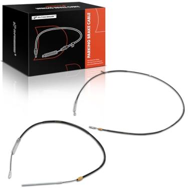 Imagem de A-Premium Conjunto de 2 peças Conjunto de cabo de freio de estacionamento traseiro para motorista e passageiro compatível com modelos Chevrolet e GMC: Silverado 3500 HD, 2500 HD, Sierra 2500 HD 3500HD