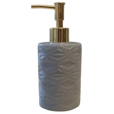 Imagem de Porta Sabonete Líquido Dispenser 400ml Porcelana Fina Luxo - Livon, Ci