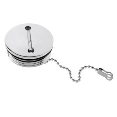 Imagem de Yjcnelcr Enchimento de combustíveis de convés de barco de 3,8 cm, 5 cm, tampas de gasolina marítimas de aço com tampas sem chave para tanques de combustível de caminhões de iates e caravanas