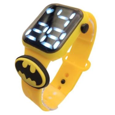 Imagem de Relógio digital Batman Infantil Resistente à Água-Amarelo - SMACTUDO