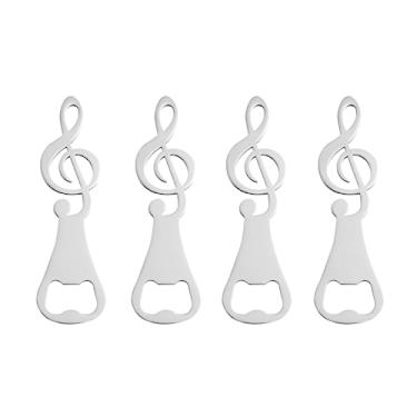 Imagem de Abridores de garrafas de cerveja Beer 0pener, abridor de garrafas, 4 peças, abridor de garrafas, barman e tampa de garrafa, presentes legais para amantes de música e bebedores