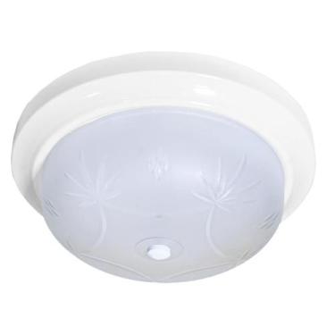 Imagem de Plafon Aluminio Sol Para 2 Lampadas Bacia de Vidro Lapidada - Jota Ilu