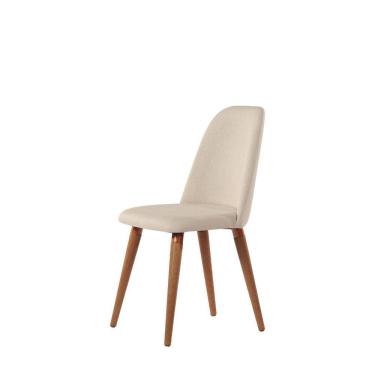 Imagem de Cadeira New Drop - Natural c/ Linho Bege - Cobre