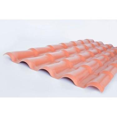 Imagem de Kit com 5 Telhas Pvc Colonial 3,28m X 0,88m X 2mm 5 Ondas Lux Telhas
