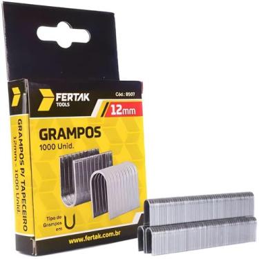 Imagem de Grampos 12Mm Tipo U Para Grampeador De Pressão Com 1000 Un - Fertak