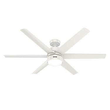 Imagem de Hunter Fan Company Ventilador de teto Solaria 51476, 60, branco fresco