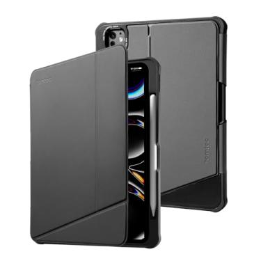 Imagem de tomtoc Capa Inspire-Pivot para iPad Pro de 13 polegadas (M5/M4) 2025, design pivô oferece funcionalidade de suporte estável para várias experiências de visualização, capa vertical com suporte para