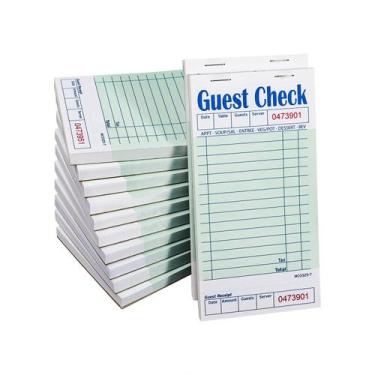 Imagem de Blocos de notas Guest Checks Server Bloco de notas Waitress de 600 fol