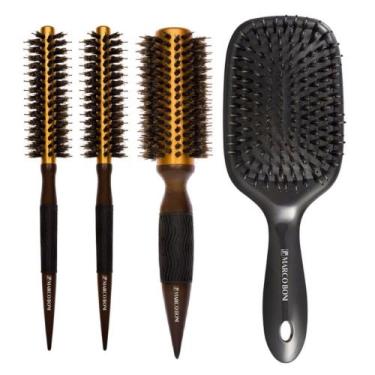 Imagem de Kit Escovas Térmicas Metálicas 37/37/55MM Raquete Marco Boni, Raquete