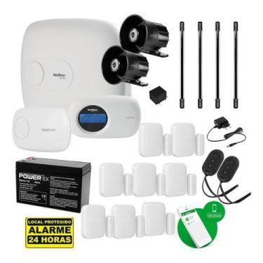 Imagem de Kit Alarme Profissional AMT 2018 EG GSM/GPRS, Ethernet, Sensores de Ba