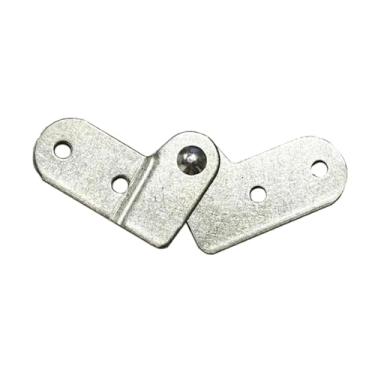 Imagem de Baoblaze Acessórios de metal para guarda-roupa compacto com dobradiças dobráveis, peças de reposição para móveis, mesa de apartamento, porta de hotel e, Esquerda