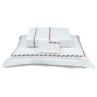 Imagem de FRONHA NATU MAREE VINHO 100% ALGODÃO CETIM 300 FIOS 50X90