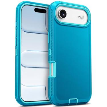 Imagem de Jelanry Capa para iPhone Air 5G 6,5 polegadas 2025, resistente e de camada dupla à prova de choque proteção à prova de quedas com porta antipoeira armadura de arranhões capa traseira para Apple iPhone