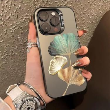 Imagem de MVVKKY Capa protetora com padrão galvanizado para Samsung A25 (para Samsung A25/preto)