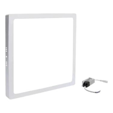 Imagem de 2X Painel Plafon Led 18W Sobrepor Quadrado 6000K Branco
