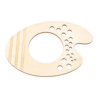 Imagem de BENECREAT Suporte de lápis de madeira para pintura a óleo, porta-pincéis de seda de milho, armazenamento de 20 furos para organização de mesa, organizador de maquiagem, conjunto de tintas