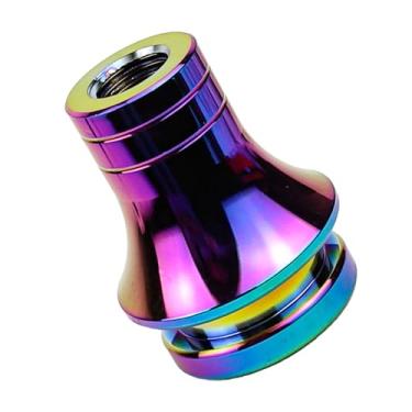 Imagem de Hovom Retentor de bota de manípulo de câmbio de carro, M12 x 1,25 adaptador de botão de mudança de marchas de alumínio durável, adaptador de alavanca de câmbio manual de metal à prova d'água