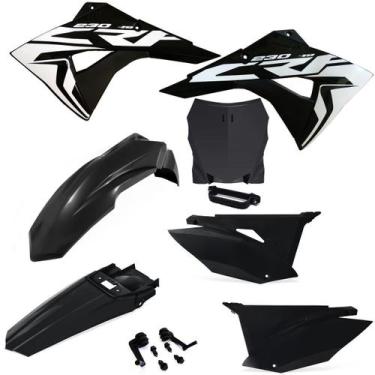Imagem de Kit Plástico Biker Next Crf 230 Com Number Plate F1rst e Adesivos, Pre