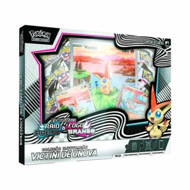 Imagem de Pokémon TCG Box Victini de Unova Fogo Branco e Raio Preto - Copag
