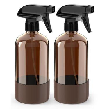 Imagem de Frasco de spray Bontip Glass com capa de silicone, 500 mL, pacote com 