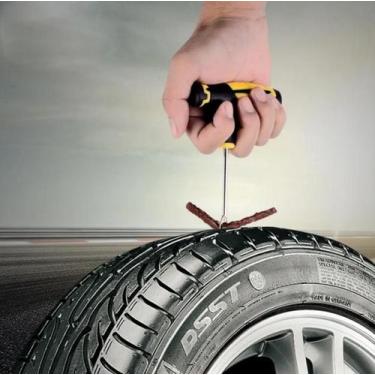 Imagem de Kit Reparo Pneu Sem Câmera Carro Moto Furado - temdetudomesmo