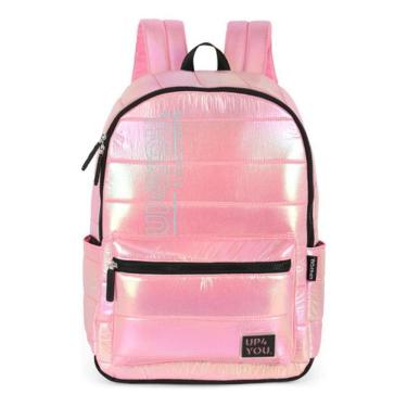 Imagem de Mochila De Costas Meninas Efeito Metalizado Puffet Up4You