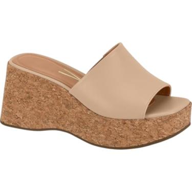 Imagem de Tamanco Anabela Salto Cortiça Vizzano 6559.100 - Bege - 34