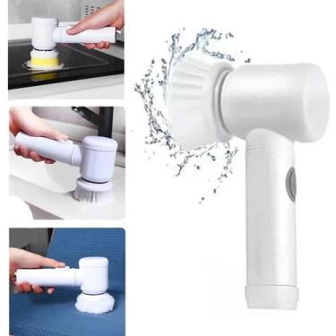 Imagem de Super Escova Limpeza Eletrica Magic Brush Giratoria Multifuncional Bra