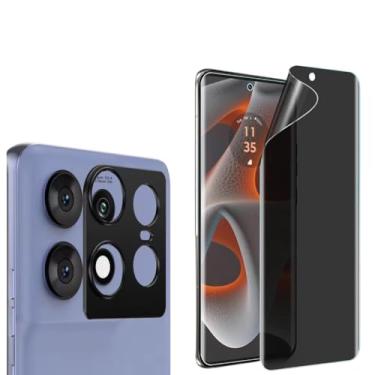 Imagem de Película Privacidade Cerâmica + Película de Câmera Para Moto Edge 50 Pro