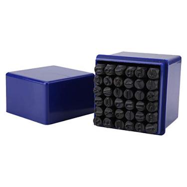 Imagem de Acouto Conjunto de Punção de Alfabeto e Número de Aço Carbono de 36 Peças de 6 Mm - Ferramenta Versátil para Artesanato Em Madeira, Metal, Couro, Plástico e Papel - Inclui Caixa de Armazenamento