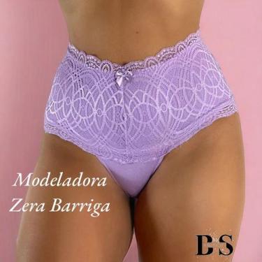 Imagem de Calcinha Cós Alto Modeladora Zera Barriga Cinta Pós Cirúrgica Lingerie