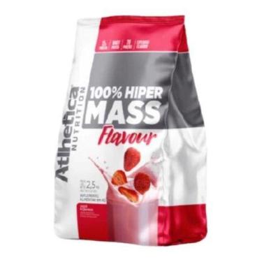 Imagem de 100% Hiper Mass Flavour (2500g) Atlhetica Nutrition, Morango
