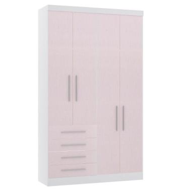 Imagem de Guarda Roupa Modulado 79cm 2 Portas Alpes Luciane Móveis Branco Pf Com Grey Sky Pf