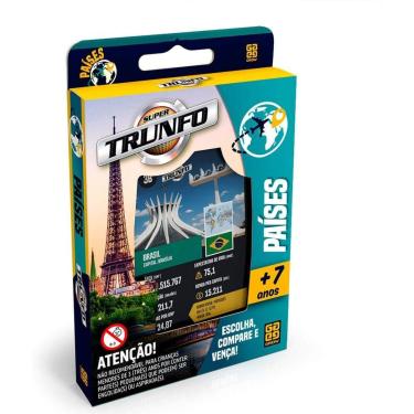 Imagem de Jogo De Cartas Super Trunfo Países - Grow 1403