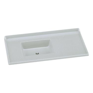 Imagem de Pia De Cozinha Mármore Sintético 100x53cm Multimóveis CR20478 Off White