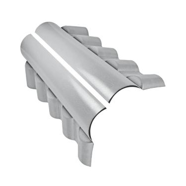 Imagem de Cumeeira Central Articulada 88x56cm 2 Peças Colonial Permatti Cinza