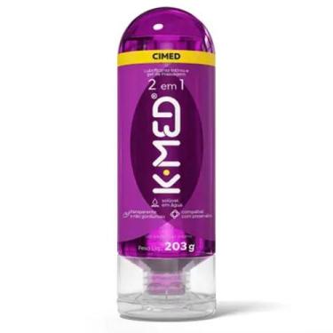Imagem de Gel Lubrificante Íntimo K-MED 2 em 1 203g, Roxo, 203g