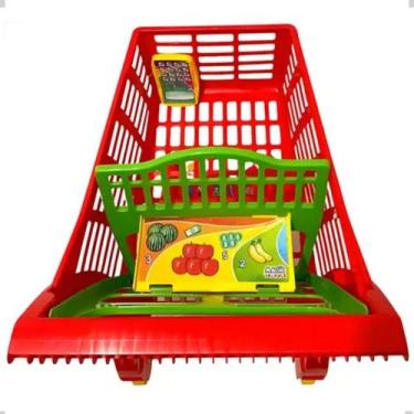 Imagem de Presente divertido para brincar em família carrinho de compras - Iba
