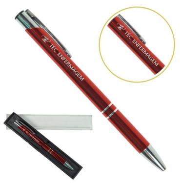 Imagem de Caneta Personalizada Cursos Metal Profissional Coloridas Téc. Enfermag