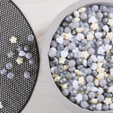 Imagem de Ball Pit Balls GOGOSO Stars Hearts Shape para crianças 100 unidades