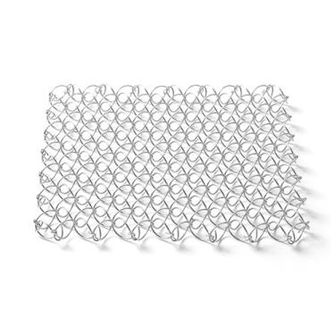 Imagem de Tapete de isolamento de mola ao ar livre, base para piquenique, tapete de mesa antiescaldante, esteira de panela de aço inoxidável para acampamento, base para copo de malha de mola