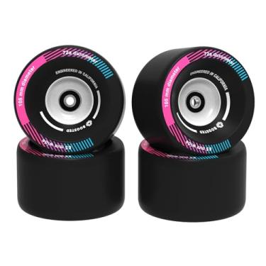 Imagem de ASKATE Boosted 105 mm Black Bel Air Wheels – Rodas elétricas para skate todo-o-terreno, durômetro de 72A, condução suave e aderência máxima – Compatível com a maioria das placas eletrônicas de