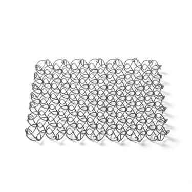 Imagem de Tapete de isolamento de mola ao ar livre, base para piquenique, tapete de mesa antiescaldante, esteira de panela de aço inoxidável para acampamento, base para copo de malha de mola